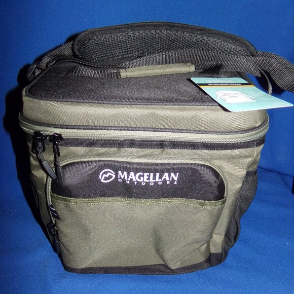 New! Magellan Outdoor 24Can Sport Cooler Bag Tote - Army Green & Black - Picture 1 of 15